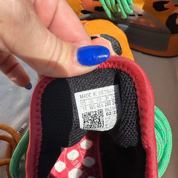 PHARRELL X ADIDAS NMD HU “ANIMAL PRINT” (Size 11M) (NWT) - Picture 6 of 10